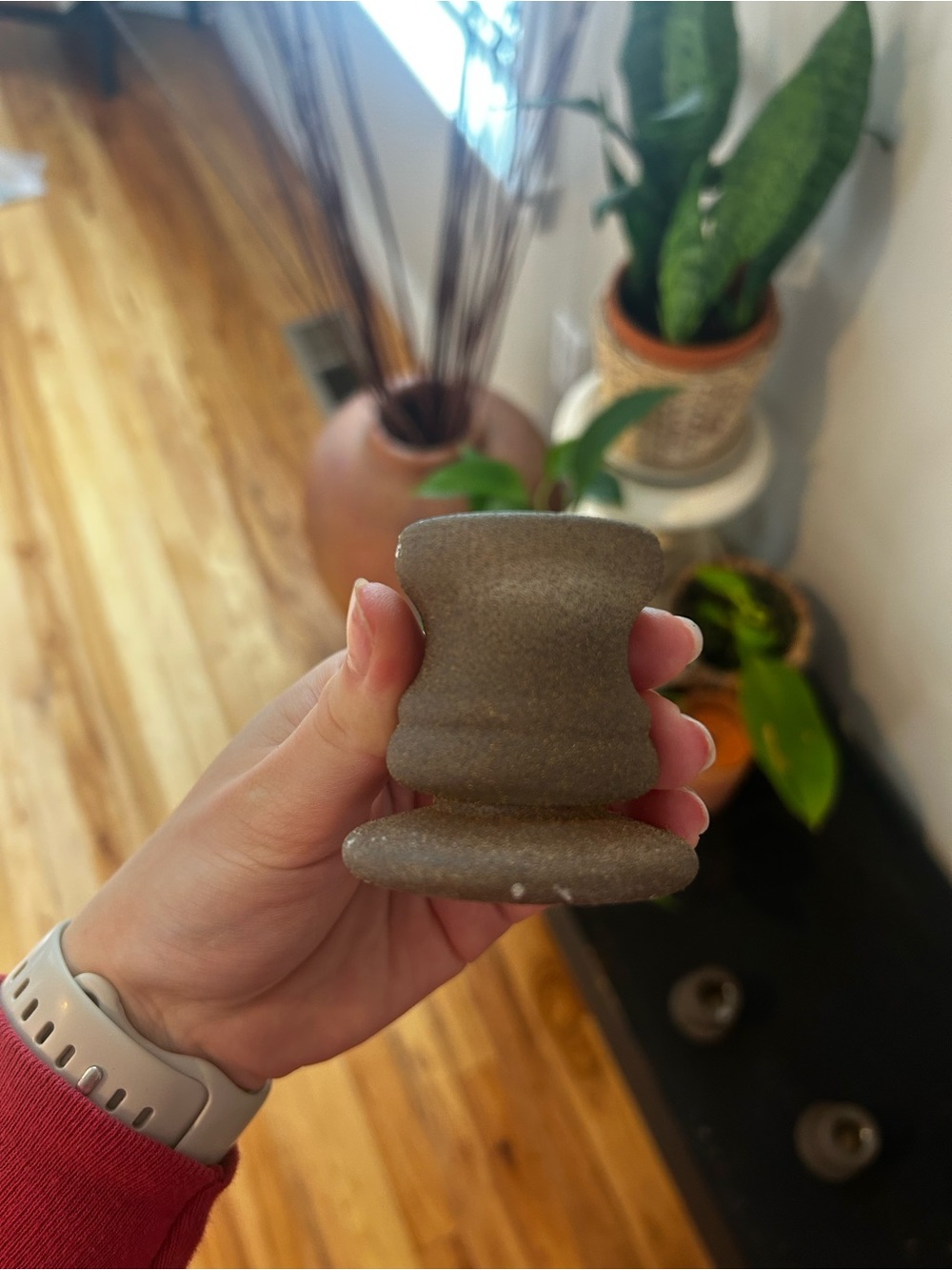 Hand painted candle stick holders